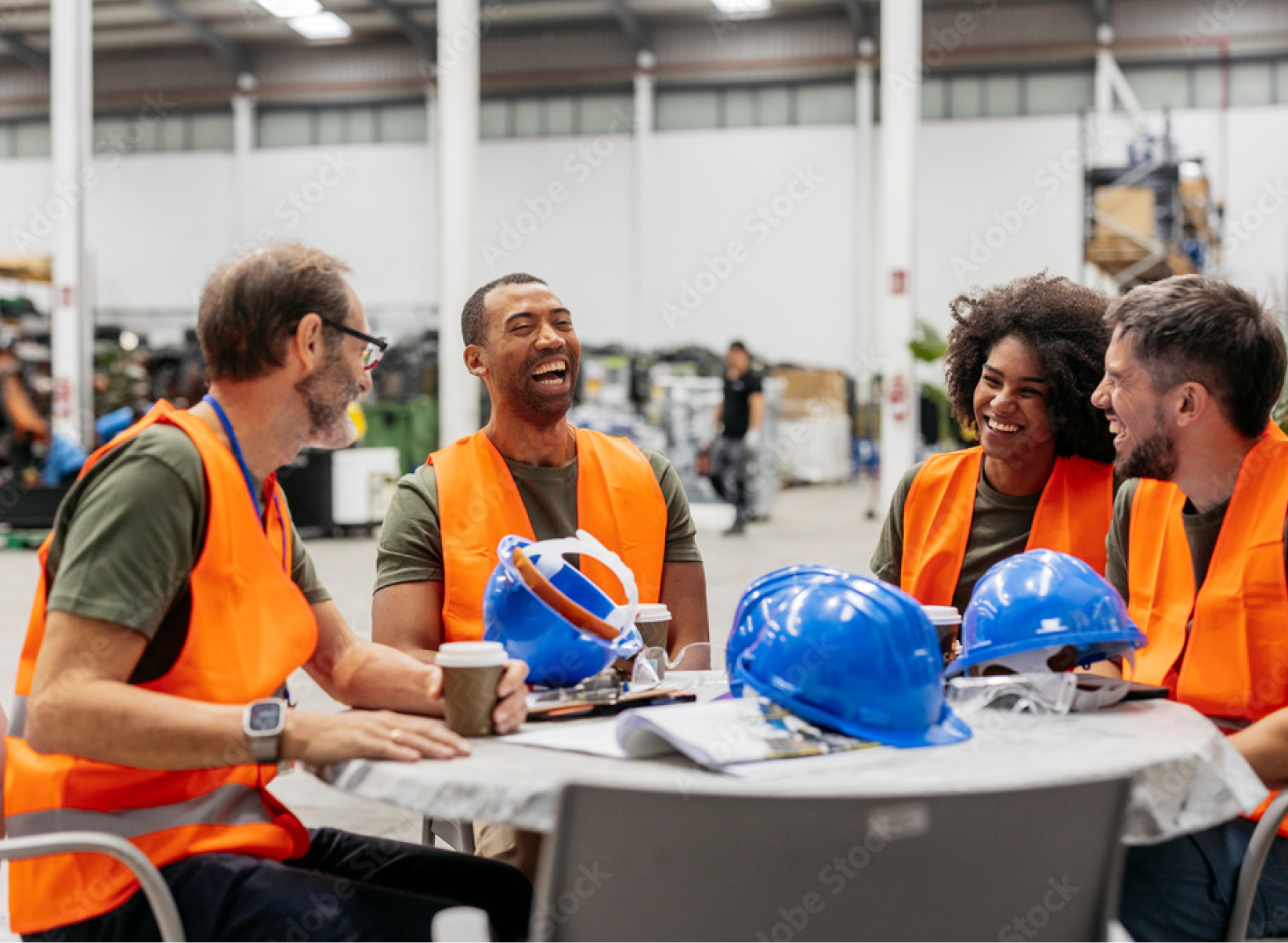 Workplace safety team meeting